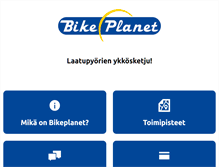 Tablet Screenshot of bikeplanet.fi
